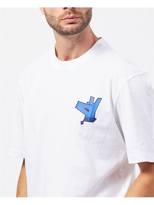 Hugo Men's T-Shirt in Cotton Jersey with Logo HUGO | 50519124100